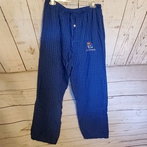 Concepts Sport men's plaid pajama bottoms KU Jayhawks blue Large